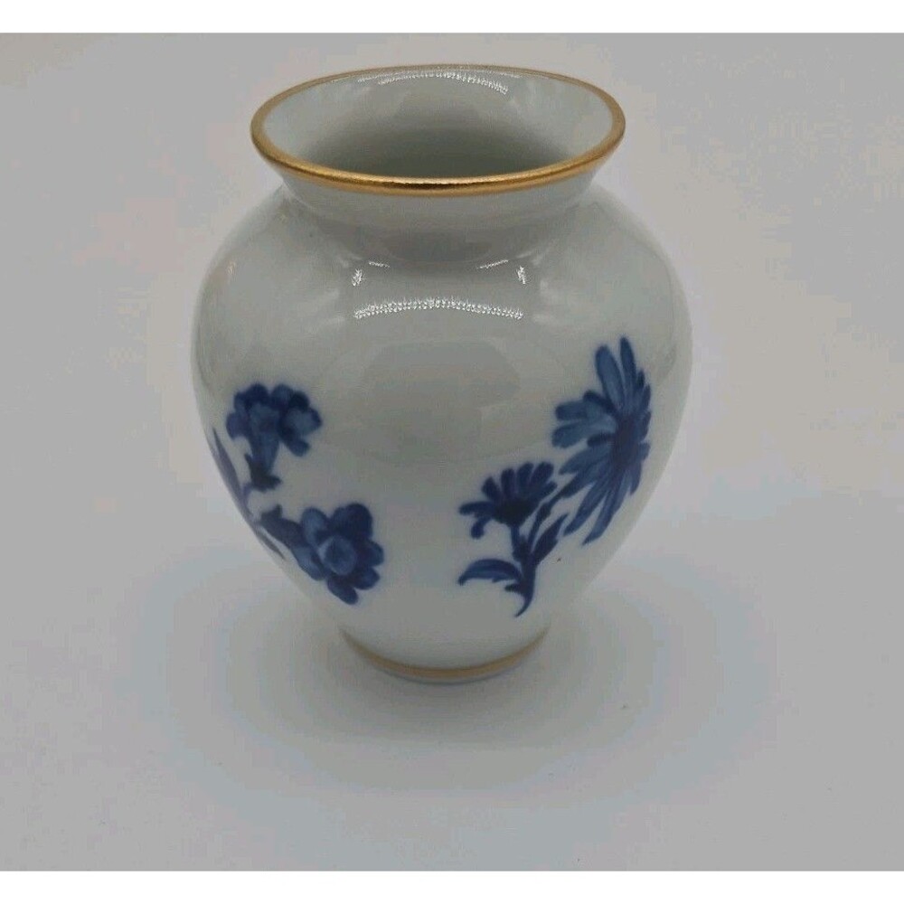 VINTAGE BAVARIA PORZELLAN GERMANY ECHT KOBALT SMALL VASE